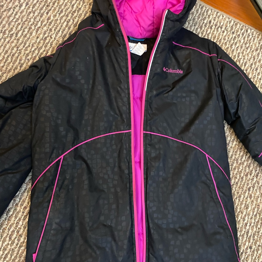 Columbia Kids' Black and Pink Jacket